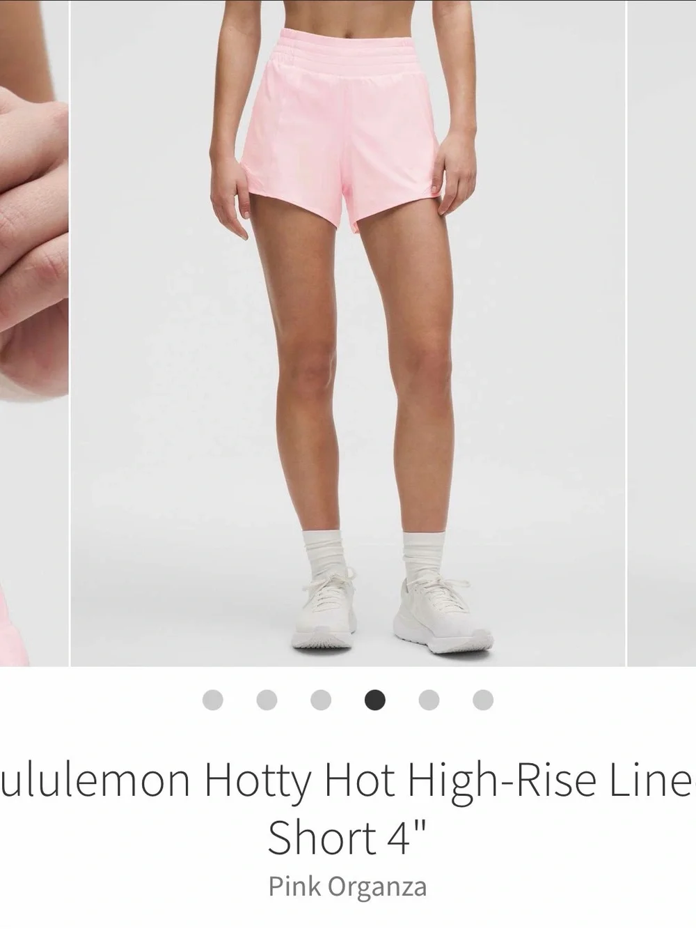 lululemon athletica Hotty Hot High-Rise Shorts — Pink Organza